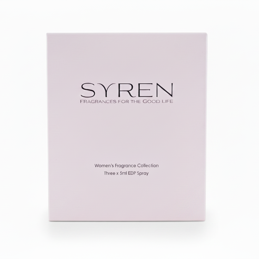 Syren Fragrances Women's Collection box - Three 5ml EDP Spray perfume discovery set gift for women