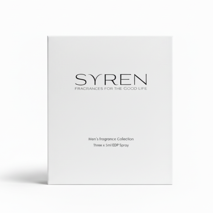 Syren Fragrances Men's Collection box - Three 5ml EDP Spray cologne discovery set gift for men