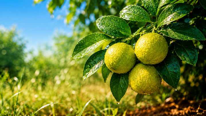 Fresh bergamot citrus fruit, the bright top note that opens many SYREN fragrances.