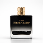 Syren Black Caviar Eau de Parfum 90ml men's cologne bottle with gold cap and black caviar accent